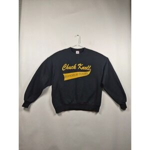 VTG 90s Chuck Noll Superior Court Sweatshirt XL Black Jerzees Pittsburgh